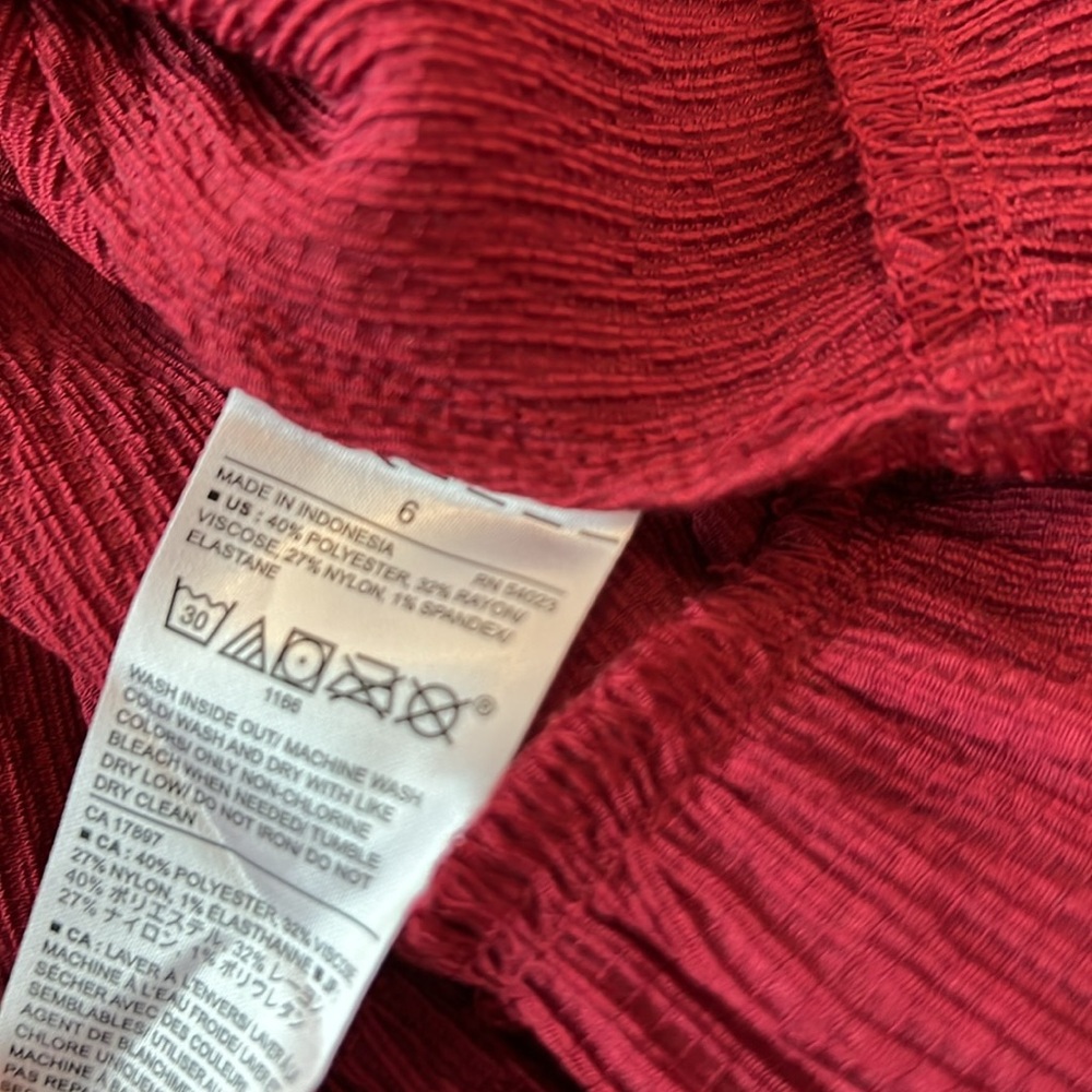 Banana Republic Red Ruffle Dress - Picture 16 of 16